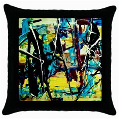 Dance Of Oil Towers 3 Throw Pillow Case (black) by bestdesignintheworld