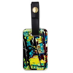 Dance Of Oil Towers 3 Luggage Tags (one Side)  by bestdesignintheworld