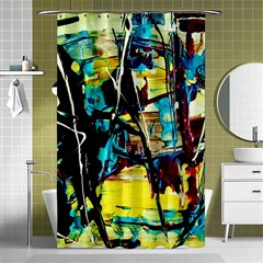 Dance Of Oil Towers 3 Shower Curtain 48  X 72  (small)  by bestdesignintheworld