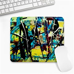 Dance Of Oil Towers 3 Large Mousepads by bestdesignintheworld