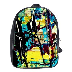 Dance Of Oil Towers 3 School Bag (xl) by bestdesignintheworld