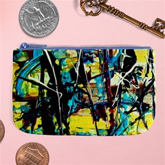 Dance Of Oil Towers 3 Large Coin Purse by bestdesignintheworld