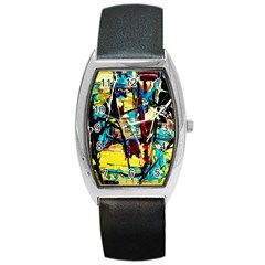 Dance Of Oil Towers 4 Barrel Style Metal Watch by bestdesignintheworld