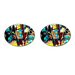 Dance Of Oil Towers 4 Cufflinks (oval)