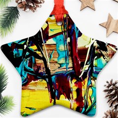 Dance Of Oil Towers 4 Star Ornament (two Sides) by bestdesignintheworld