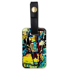 Dance Of Oil Towers 4 Luggage Tags (one Side)  by bestdesignintheworld