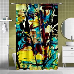 Dance Of Oil Towers 4 Shower Curtain 48  X 72  (small)  by bestdesignintheworld