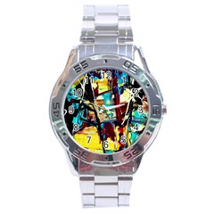 Dance Of Oil Towers 4 Stainless Steel Analogue Watch by bestdesignintheworld