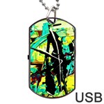 Dance Of Oil Towers 5 Dog Tag USB Flash (Two Sides) Front