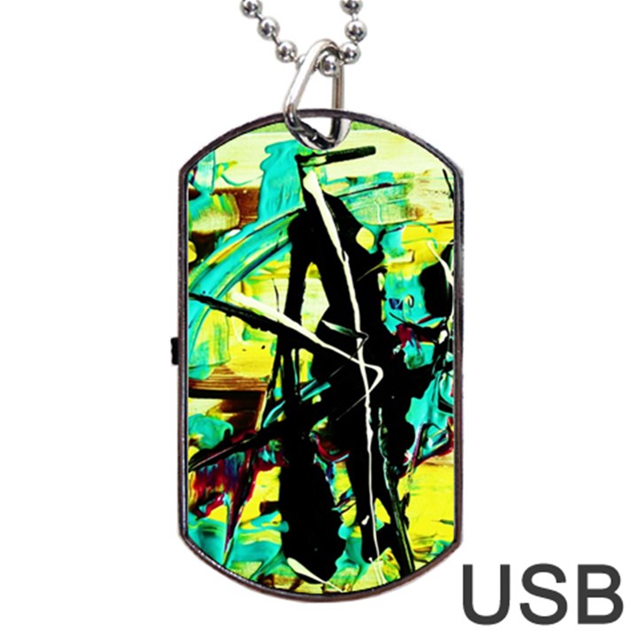 Dance Of Oil Towers 5 Dog Tag USB Flash (Two Sides)