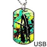 Dance Of Oil Towers 5 Dog Tag USB Flash (Two Sides) Back