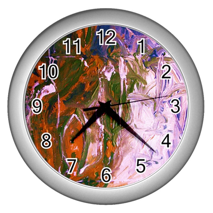 Close To Pinky,s House 12 Wall Clocks (Silver) 