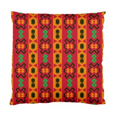 Tribal Shapes In Retro Colors                           Standard Cushion Case (two Sides) by LalyLauraFLM