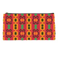 Tribal Shapes In Retro Colors                           Pencil Case by LalyLauraFLM