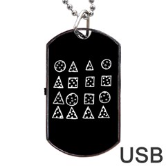 Drawing  Dog Tag Usb Flash (two Sides) by ValentinaDesign