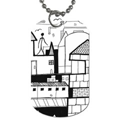 Drawing  Dog Tag (one Side) by ValentinaDesign