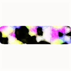 Watercolors Shapes On A Black Background                                 Large Bar Mat by LalyLauraFLM