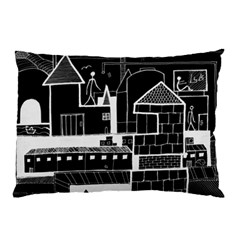 Drawing  Pillow Case by ValentinaDesign