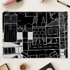 Drawing  Cosmetic Bag (xxxl)  by ValentinaDesign