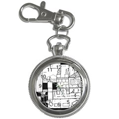 Drawing  Key Chain Watches by ValentinaDesign