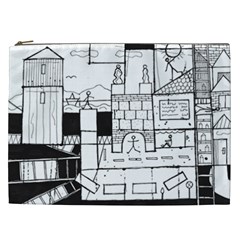 Drawing  Cosmetic Bag (xxl)  by ValentinaDesign