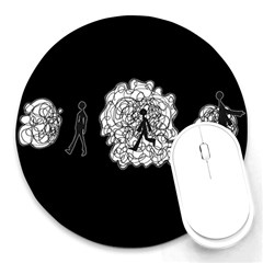 Drawing  Round Mousepads by ValentinaDesign