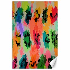 Colorful Spots                                   Canvas 24  X 36  by LalyLauraFLM