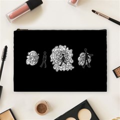 Drawing  Cosmetic Bag (large)  by ValentinaDesign