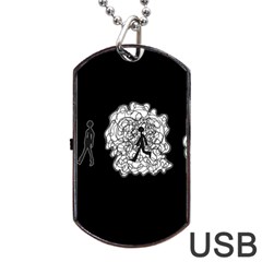 Drawing  Dog Tag Usb Flash (one Side) by ValentinaDesign