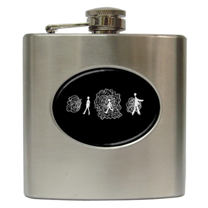 Drawing  Hip Flask (6 oz)