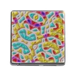 3d Shapes On A Grey Background                                   Memory Card Reader (square) by LalyLauraFLM