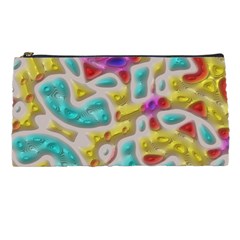 3d Shapes On A Grey Background                             Pencil Case by LalyLauraFLM