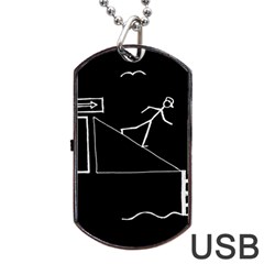 Drawing Dog Tag Usb Flash (one Side) by ValentinaDesign