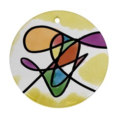 Abstract Art Colorful Ornament (round) by Modern2018