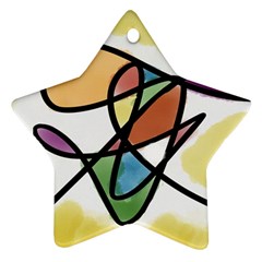 Abstract Art Colorful Ornament (star) by Modern2018