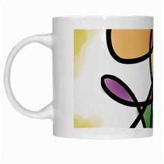 Abstract Art Colorful White Mugs by Modern2018