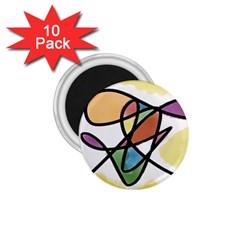 Abstract Art Colorful 1 75  Magnets (10 Pack)  by Modern2018