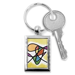 Abstract Art Colorful Key Chains (rectangle)  by Modern2018