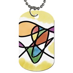 Abstract Art Colorful Dog Tag (one Side) by Modern2018