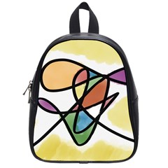 Abstract Art Colorful School Bag (small) by Modern2018