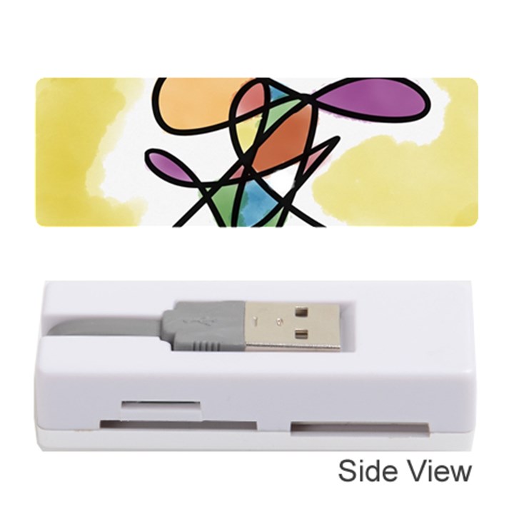 Abstract Art Colorful Memory Card Reader (Stick) 