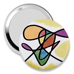 Abstract Art Colorful 3  Handbag Mirrors by Modern2018