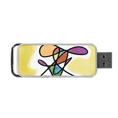 Abstract Art Colorful Portable Usb Flash (one Side) by Modern2018