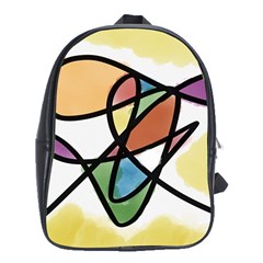 Abstract Art Colorful School Bag (xl) by Modern2018