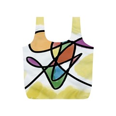 Abstract Art Colorful Full Print Recycle Bags (s)  by Modern2018