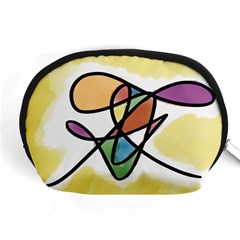 Abstract Art Colorful Accessory Pouches (medium)  by Modern2018