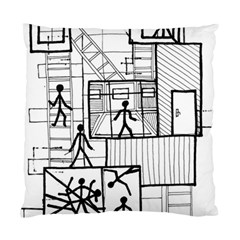 Drawing Standard Cushion Case (one Side) by ValentinaDesign