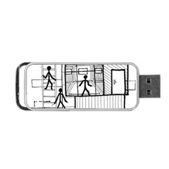 Drawing Portable Usb Flash (one Side) by ValentinaDesign