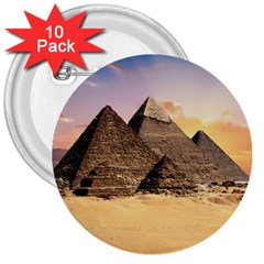 Ancient Archeology Architecture 3  Buttons (10 Pack)  by Modern2018