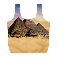 Ancient Archeology Architecture Full Print Recycle Bags (l)  by Modern2018